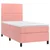 Box spring krevet s madracem ružičasti 80 x 200 cm baršunasti