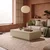 Hanah Home klub sto Ave14-T, 90 cm, travertin