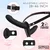 InToYou Jordan Double Vibrating Dildo Strap-on with Remote Black