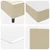 Vidaxl LED Box Spring Postelja Svetlo siva in bela. 120 x 190 cm