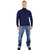 U.S. POLO ASSN. Pulover temno modra