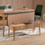 Hanah Home Trpezarijska klupa Vina Bench 110x48x40cm Bež-Zelena