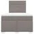 Vidaxl Box spring postelja z vzmetnico taupe 120x200 cm blago