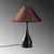 Opviq Stona lampa Luna-15267, 50x50x68 cm, IP20, Braon-crna