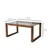 Hanah Home Klub sto Via 85x40x55cm Smeđe