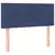 Vidaxl Box spring postelja z vzmetnico LED modra 100x200 cm blago
