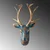 Wallity Zidna dekoracija Deer, 26x38x17cm, Zlatna boja