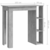 Barski stol s policom boja betona 102 x 50 x 103,5 cm drveni