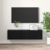 Set TV komoda 2 pcs Crna 60 x 30 x 30 cm Konstruirano drvo