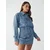 BWLDR Dolga srajca CANNES moder denim