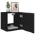 Zidni TV ormarić s LED svjetlima crni 40,5 x 35 x 40 cm