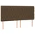 Vidaxl Box spring postelja z vzmetnico temno rjava 180x200 cm blago