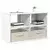 Stalak za TV s ladicama Bijelo 79 x 40 x 48 cm