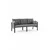 HANAH HOME Baštenska garnitura Lilyum 3+1+1+2 Grey