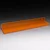 Hanah Home akrilna zidna polica Vivid 50-C, narandžasta