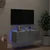 TV ormarić s LED svjetlima siva boja betona 80x35x31 cm