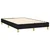 Krevet box spring s madracem LED crni 120 x 200 cm od tkanine
