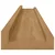 vidaXL Stenska polica 4 pcs Rjava 80 x 9 x 3 cm Konstruiran les