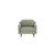 ATELIER DEL SOFA 1-Seat Sofa fotelja Robin 1 Sea Green Walnut