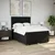 vidaXL Box spring posteljni z vzmetnico črn 140x190 cm blago