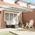 Skrovita tenda Zelena i bijela 350 x 250 cm