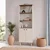 Hanah Home polica za knjige Vesta, 69,9 cm, travertin / orah Venezia
