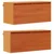 Ormar za Zid s policom Zidne 2 pcs Vosak smeđa 80 x 30 x 35 cm