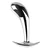 SuperLove Jewel Curved Anal Plug Set Silver-Clear Gem