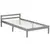 Homestyle4U Posteljni okvir, 90x200 cm, siva
