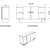 Hanah Home Konzola Diana, 180x81x40 cm, Antracit-orah