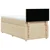 Vidaxl Box spring postelja z vzmetnico krem 80x200 cm blago