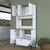 Hanah Home višenamenski ormarić JE202, 90,2 cm, orah / beli