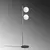 Opviq Podna lampa Dual 13756, 30 x 30 x 155 cm, 2 x E27, 250 cm Kabl, Zlatne boje
