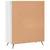 Regal za knjige sjajni bijeli 69,5x32,5x90 cm konstruirano drvo