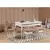 Hanah Home Trpezarijska stolica Vina Sandalye 46x85x46cm Belo-Bež