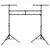 Stalak za rasvjetu crni 338x115x(180-300) cm čelični