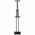 Stalci za sajmove 2 pcs Crna 26,5 x 26,5 x 150 cm Čelik