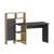 Hanah home Radni sto 135x111,8x60?cm Antracit-Hrast