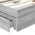 Krevet s od storage Siva Sonoma 150 x 200 cm Konstruirano drvo