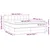 Krevet box spring s madracem LED krem 180x200 cm od tkanine