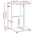 vidaXL Stranska miza Star les 40 x 35 x 60 cm Konstruiran les