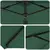 Suncobran Zelena 372 x 198 x 243 cm Poliester i aluminij