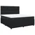 Vidaxl Box spring postelja z vzmetnico črna 180x200 cm žamet