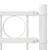 Vidaxl Element Ograje ASSEN Bela 170 x 170 cm Jeklo