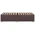 Vidaxl Posteljni okvir brez vzmetnice temno rjav 100x200 cm blago