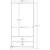 Hanah Home Ormar Rb-167, 90x184x48 cm, , Braon