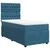 Vidaxl Box spring postelja z vzmetnico modra 90x190 cm žamet