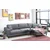 Atelier del Sofa Ugaona garnitura Nordic 90x85x303cm Tamnosiva