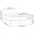 Vidaxl Box spring postelja z vzmetnico krem 120x190 cm blago