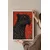 WallXpert uramljena slika 115274, crni leopard na crvenoj pozadini, 30 x 40 cm, beli ram